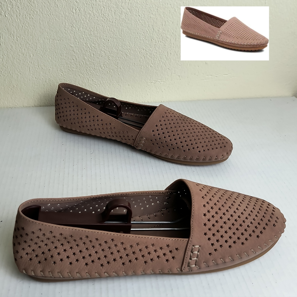 Adam Tucker 13m Brown Flat Shoes With Perforated Design Casual
